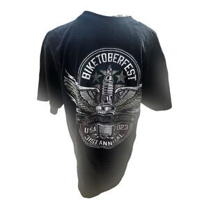 Men’s BiketoberFest Black Graphic Tee Size Extra Large